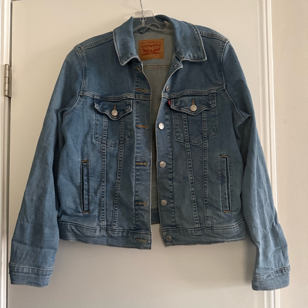 Levi's Blue Denim Jacket with Brown Label